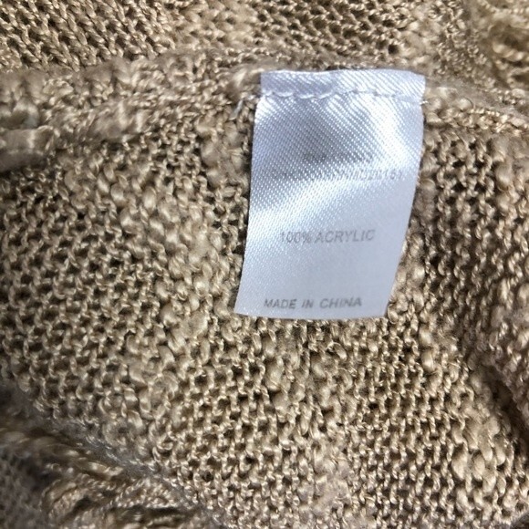 Charming Charlie Asymmetrical Fringe Open Front Cardigan - Picture 5 of 5